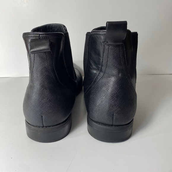 Steve Madden LOBERT Mens Black Leather Ankle Boots Size 13 - Picture 4 of 7